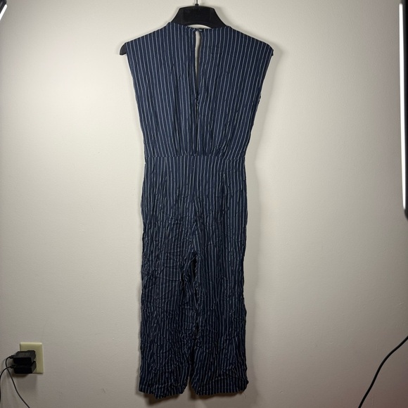 Cotton On Blue Sleeveless V-Neck Striped Jumpsuit Size Small - Picture 13 of 13